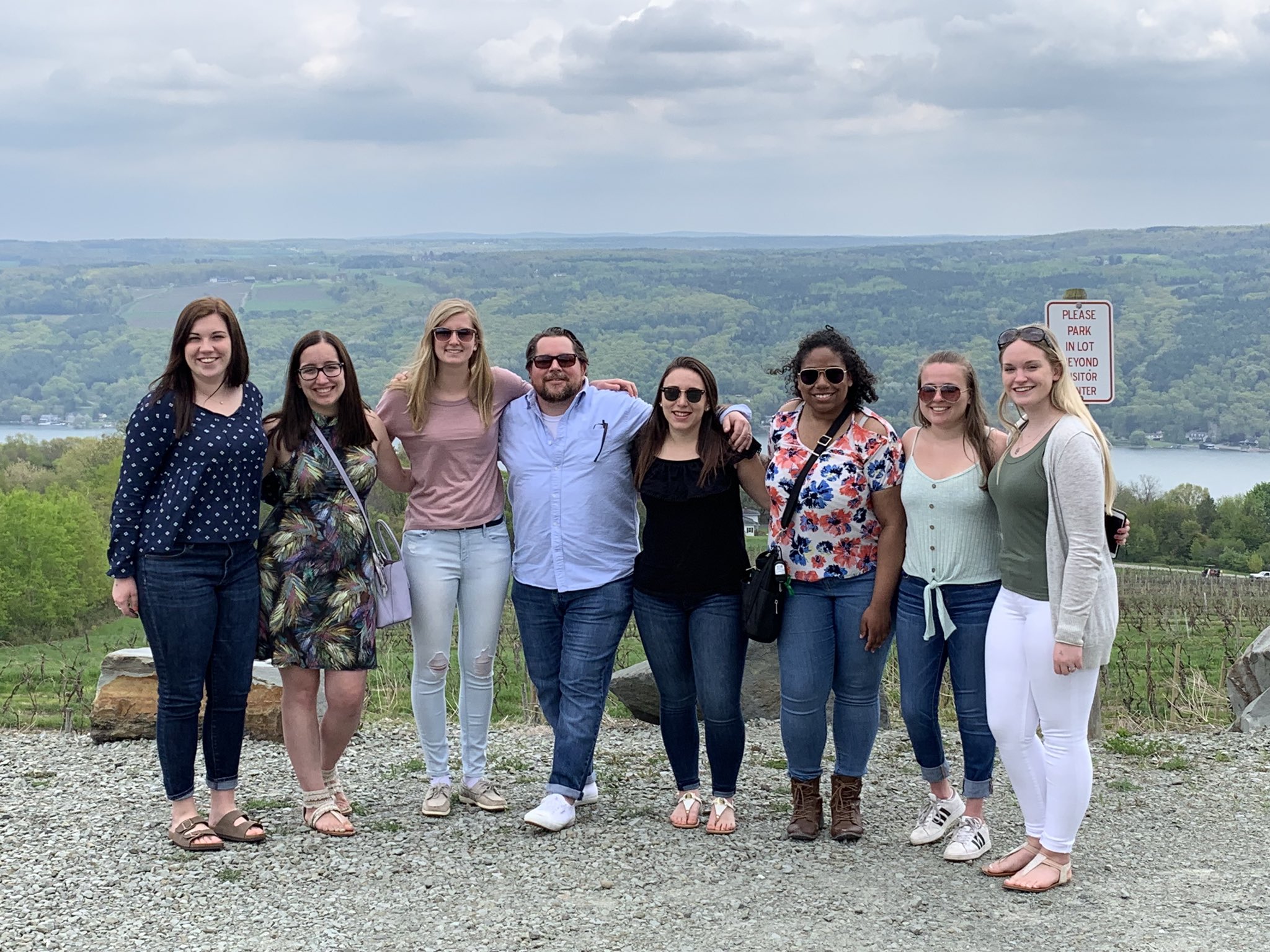 Koberstein with child and family studies students