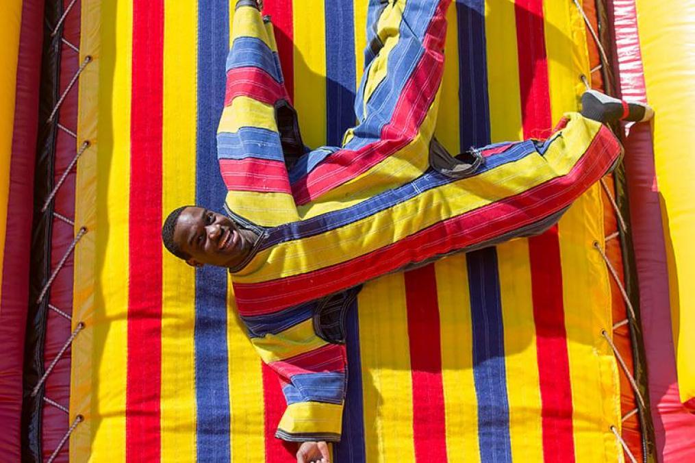 Velcro wall at Spring Weekend