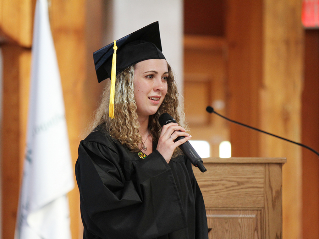 Marissa Mitchell ’19 sings the song "All that Matters."