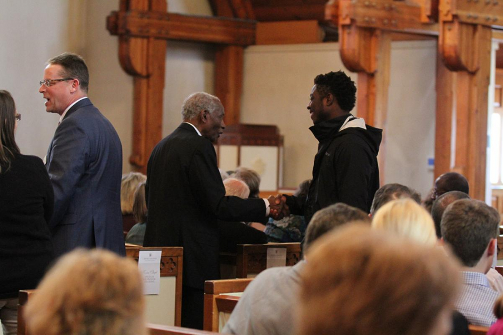 students in the Norton Chapel